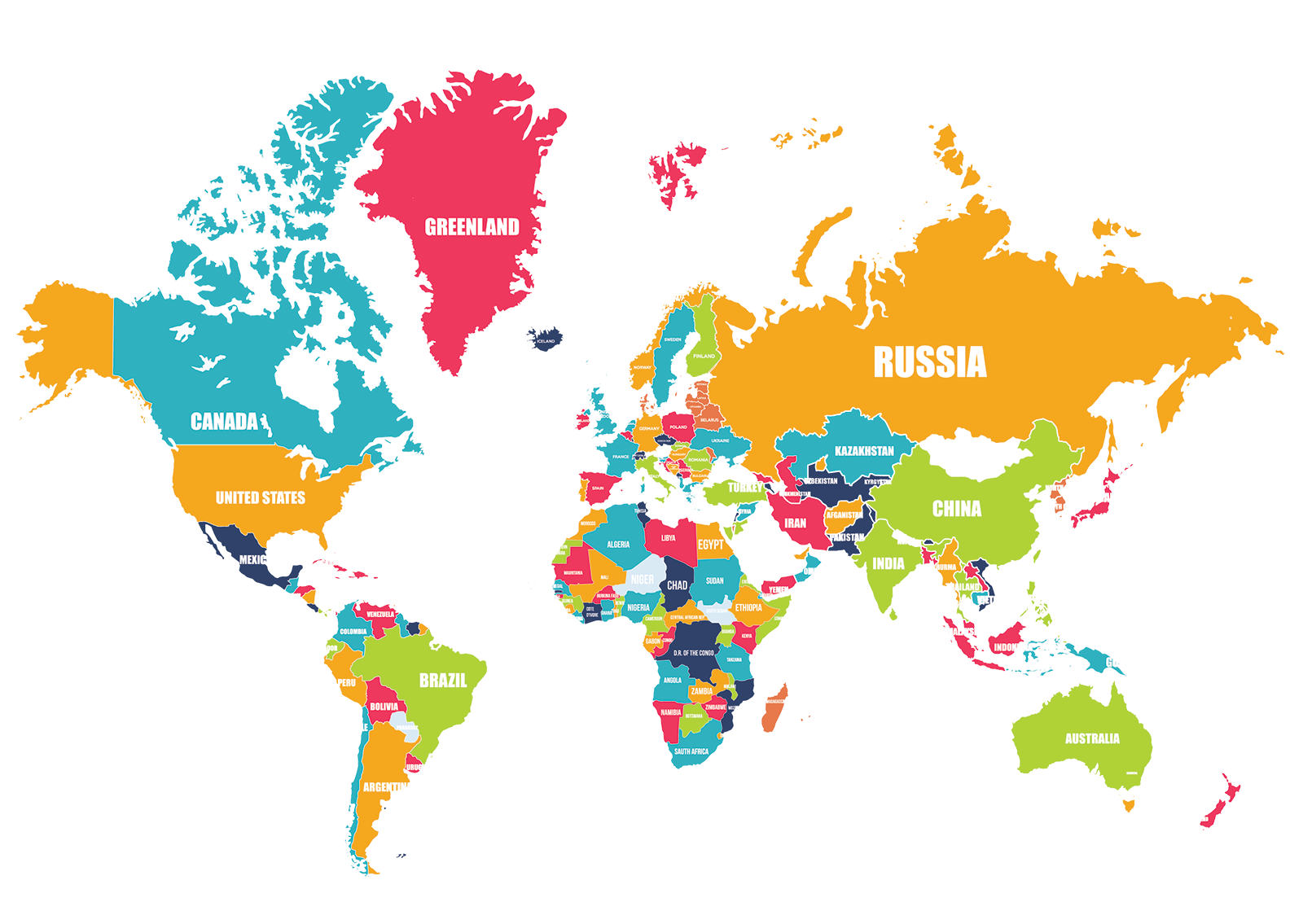 World Map Irlen