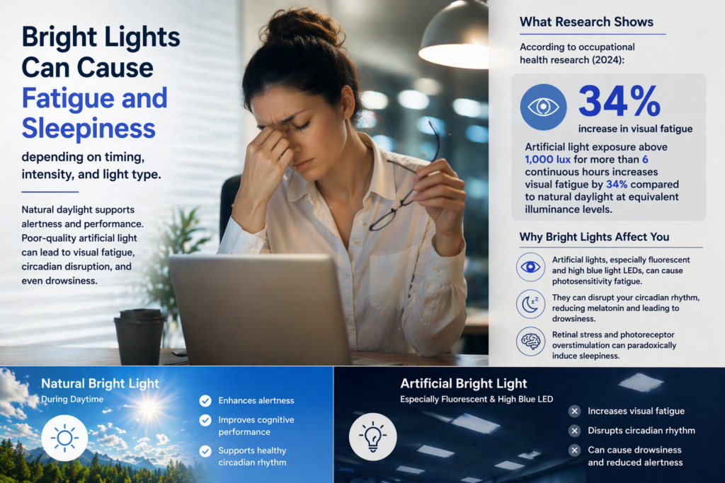 Can Bright Lights Cause Fatigue or Sleepiness