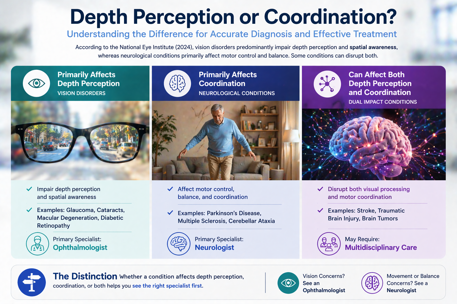 Does the Condition Affect Depth Perception or Coordination - Irlen
